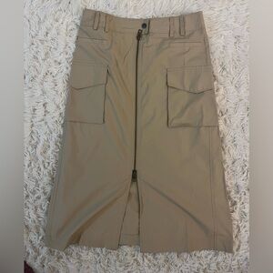 NWT Banana Republic Long Khaki Cargo Skirt Size 2